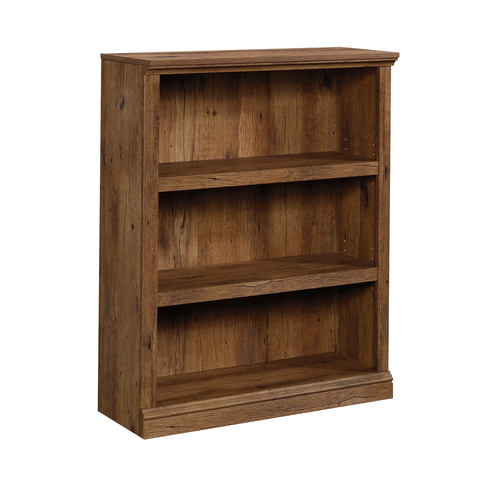 Sauder Select 44H 3-Shelf Bookcase, Vintage Oak (426425)
