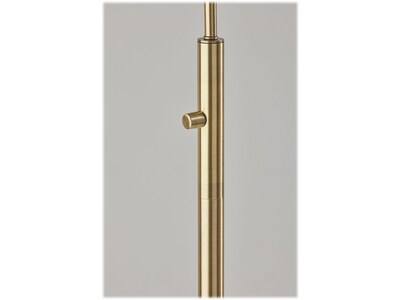Adesso Cove 58" Antique Brass Floor Lamp with Irregular Shade (5113-21)