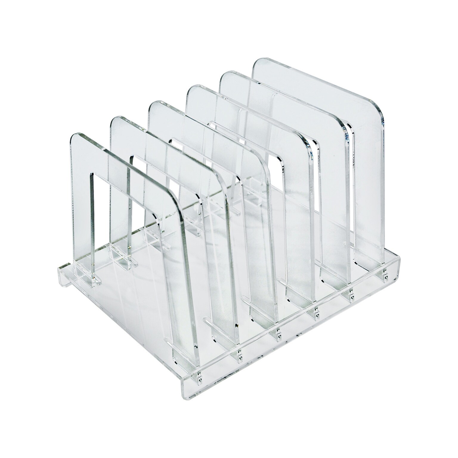 Azar Acrylic Compact File Sorter, Clear (300358)