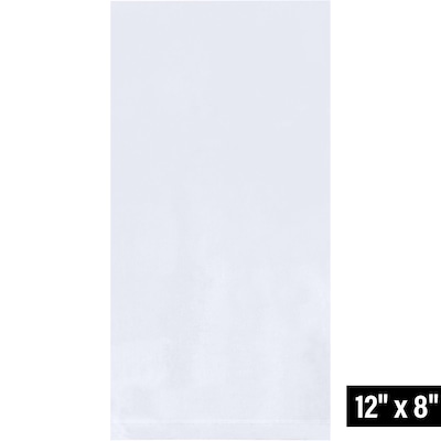 8 x 12 Layflat Poly Bags, 1.5 Mil, Clear, 1000/Carton (PB135)
