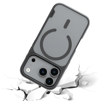 TUFF8 GlideGuard MagSafe Phone Case for iPhone 18 Pro with XYST Extendable Dash Mount, Smoke Black/Black (KITLIBBWR18PR02)