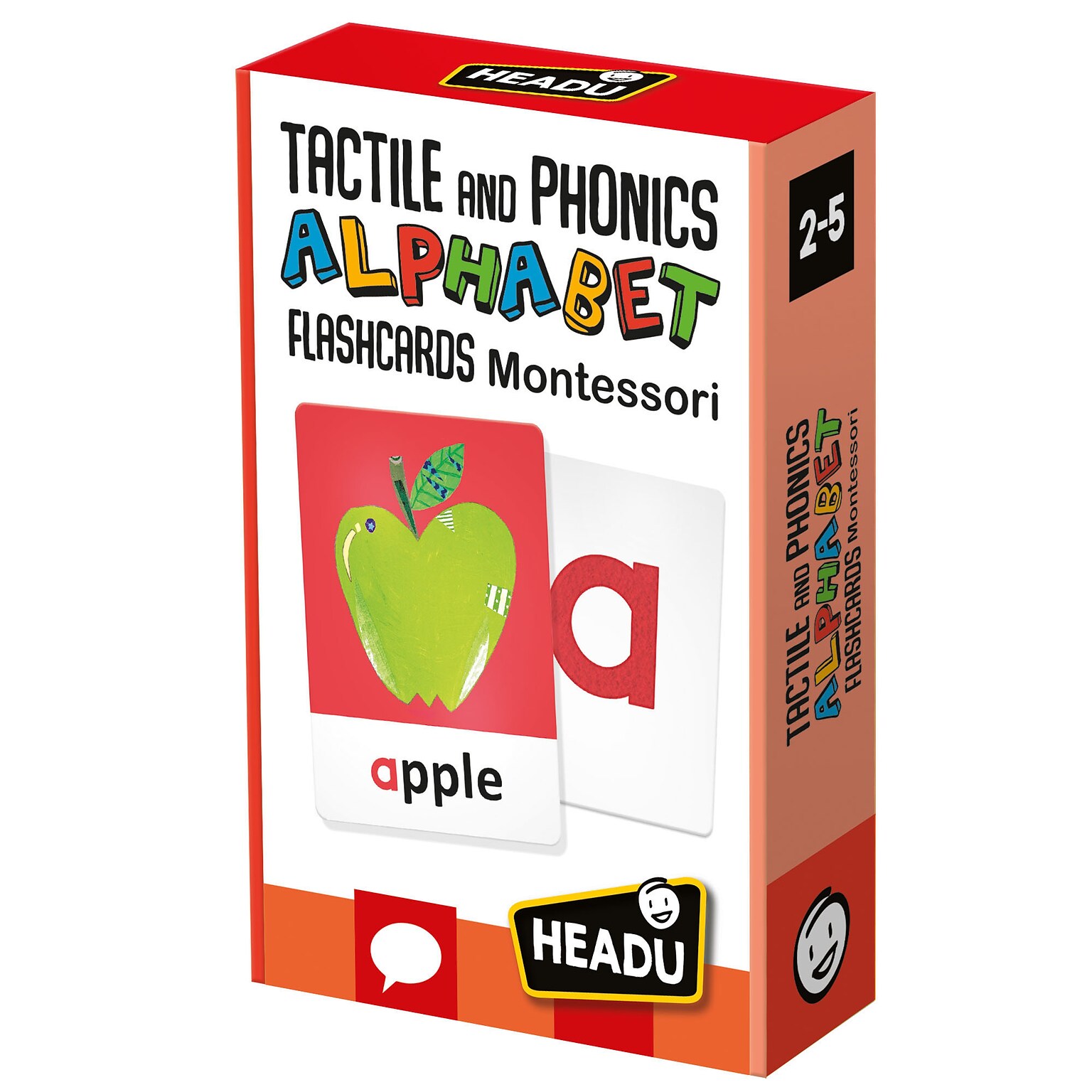 Headu Montessori Flashcards Tactile and Phonics Alphabet (HDUEN26883)