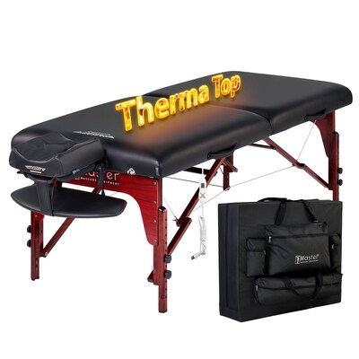 Master Massage 31" Montclair ThermaTopTM Master Massage Portable Massage Table with Memory Foam, Reiki Panels (28610)