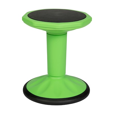 Flash Furniture Lucas Plastic Kids Wobble Stool, Green (BFT9001F16GRN)