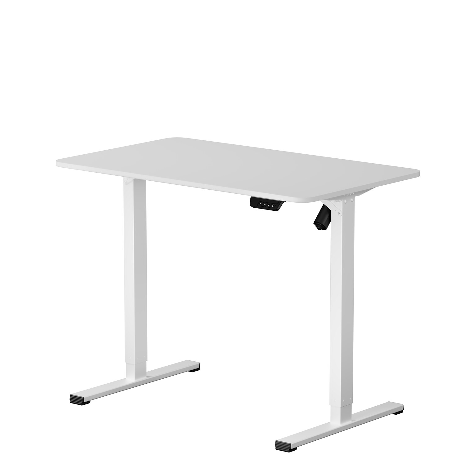 FlexiSpot EC2 40W Electric Rectangular Adjustable Standing Desk, White (EC2W-4024W)