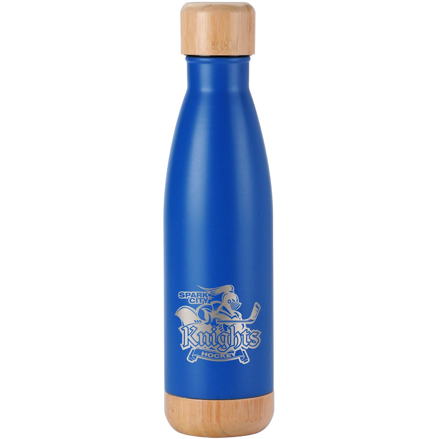 Custom Voyager Bottle With Bamboo Base/Lid 17oz