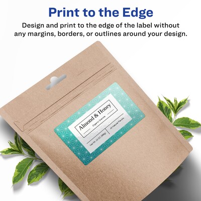 Avery Laser/Inkjet Multipurpose Rectangle Labels, 4" x 6", White, 100 Labels/Box (94278)