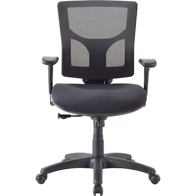 Lorell Conjure Executive Mid-Back Swivel/Tilt Task Chair, Black (LLR62008)