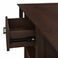 Bush Furniture Key West 47" x 24" Coffee Table with Set of 2 End Tables, Bing Cherry (KWS023BC)