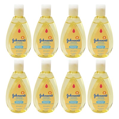Johnsons Head-To-Toe® Baby Body Wash and Shampoo Bottle, 8 Bottles/Bag, 12 Bags/Carton