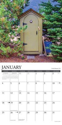 2026 Willow Creek Outhouses 12" x 12" Monthly Wall Calendar (52259)