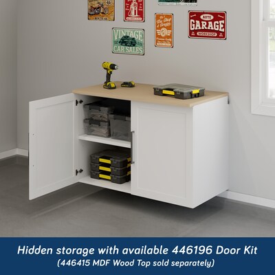 Sauder GarageCore 31"H Wall Cabinet, White (443715)