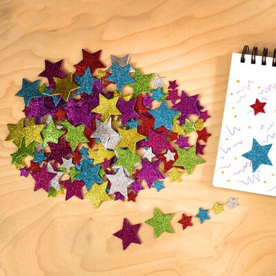 Ready2Learn Glitter Star Stickers, Multicolored, 168/Pack, 3/Bundle (CE-10082-3)