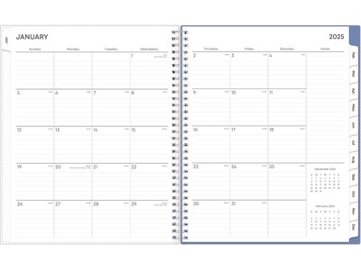 2025 Blue Sky Lindley 8.5" x 11" Weekly & Monthly Planner, Plastic Cover, Multicolor (100654-25)