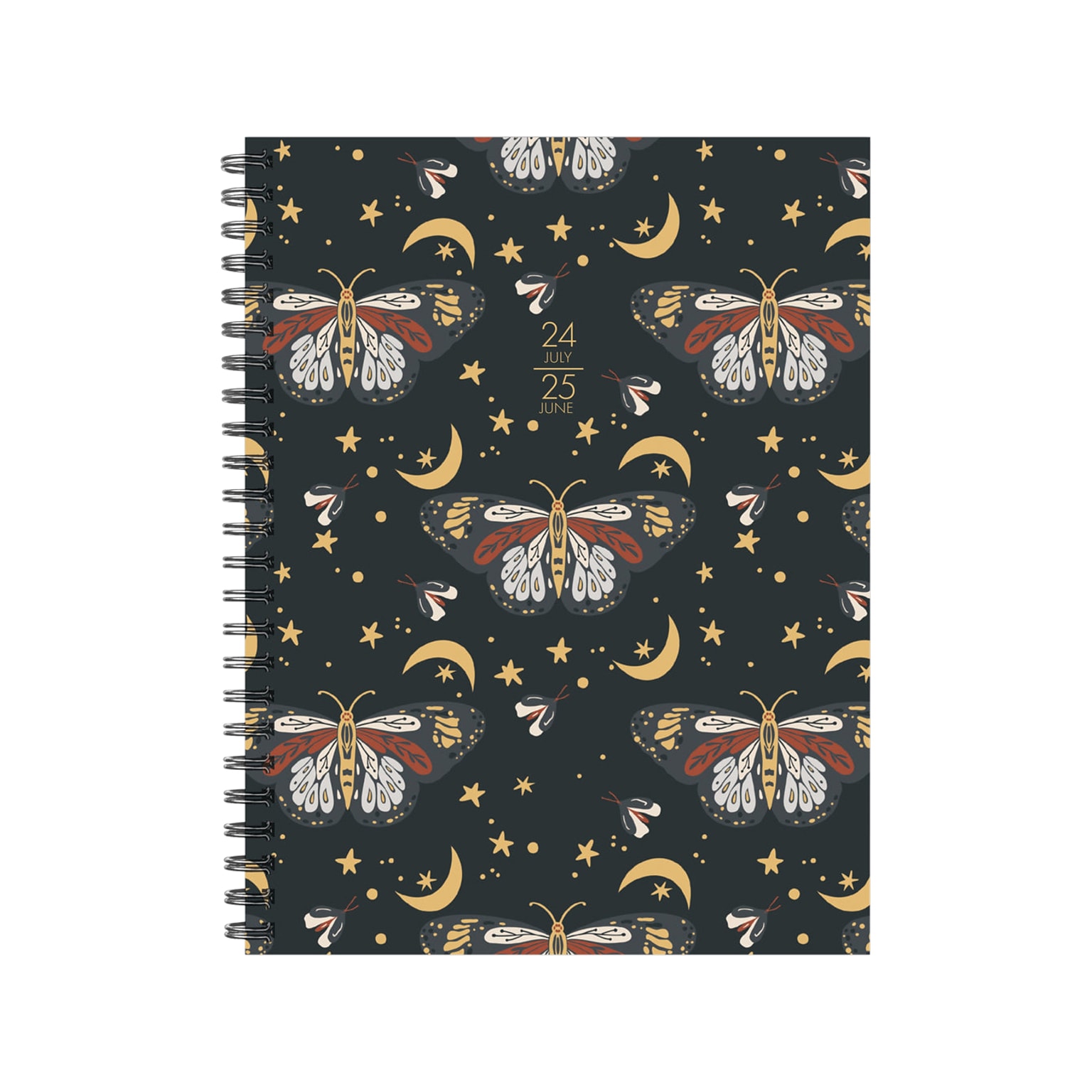 2024-2025 Willow Creek Butterfly Moon 6.5 x 8.5 Academic Weekly & Monthly Planner, Paper Cover, Multicolor (47736)