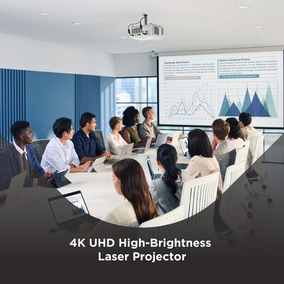 ViewSonic 4K UHD 5000 Lumens Laser Projector with High Brightness, White (LS740-4K)