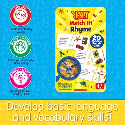 Scholastic 20-Piece I Spy Match It! Rhyme (LJI301128)