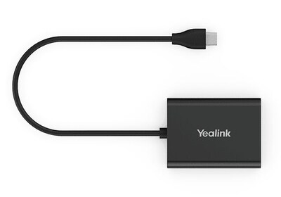 Yealink EHS60 Micro USB-C to RJ45 RJ9 Wireless Headset Adapter, Male to Female, Black (1308019)