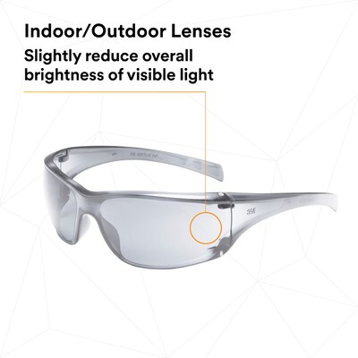 3M Virtua Safety Glasses, Clear Lens, 20/Carton (11847-00000-20)