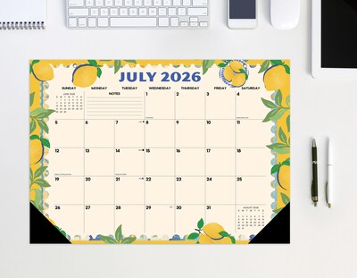 2026-2027 Willow Creek 17 x 12 Academic Monthly Desk Calendar, Mediterranean Moments (64689)