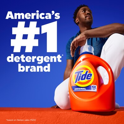 Tide HE Liquid Laundry Detergent, Original Scent, 32 Loads, 40 oz., 6/Carton (38782)