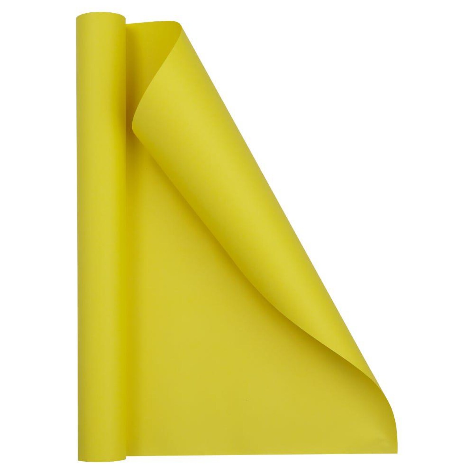 JAM Paper Short Mini Roll Wrapping Paper, 26.3 sq. ft., Yellow, 2/Pack(277013540263a)