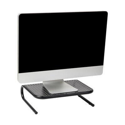 Mind Reader Monitor Stand and Ventilated Laptop Riser, Black (METMONST-BLK)