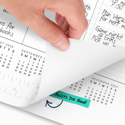 2027 AT-A-GLANCE Contemporary 21.75" x 17" Monthly Desk Pad Calendar, White/Black (SK24X-00-27)