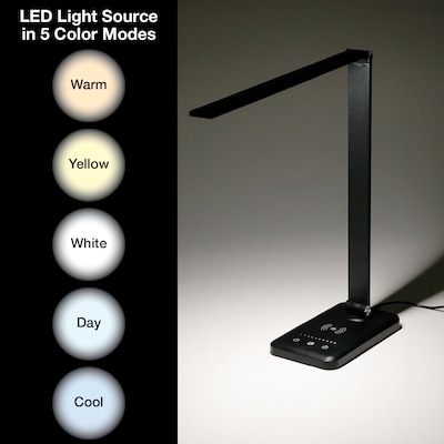 Excello Global Products LED Desk Lamp, 15.5, Black (EGP-DL-09-BLK)