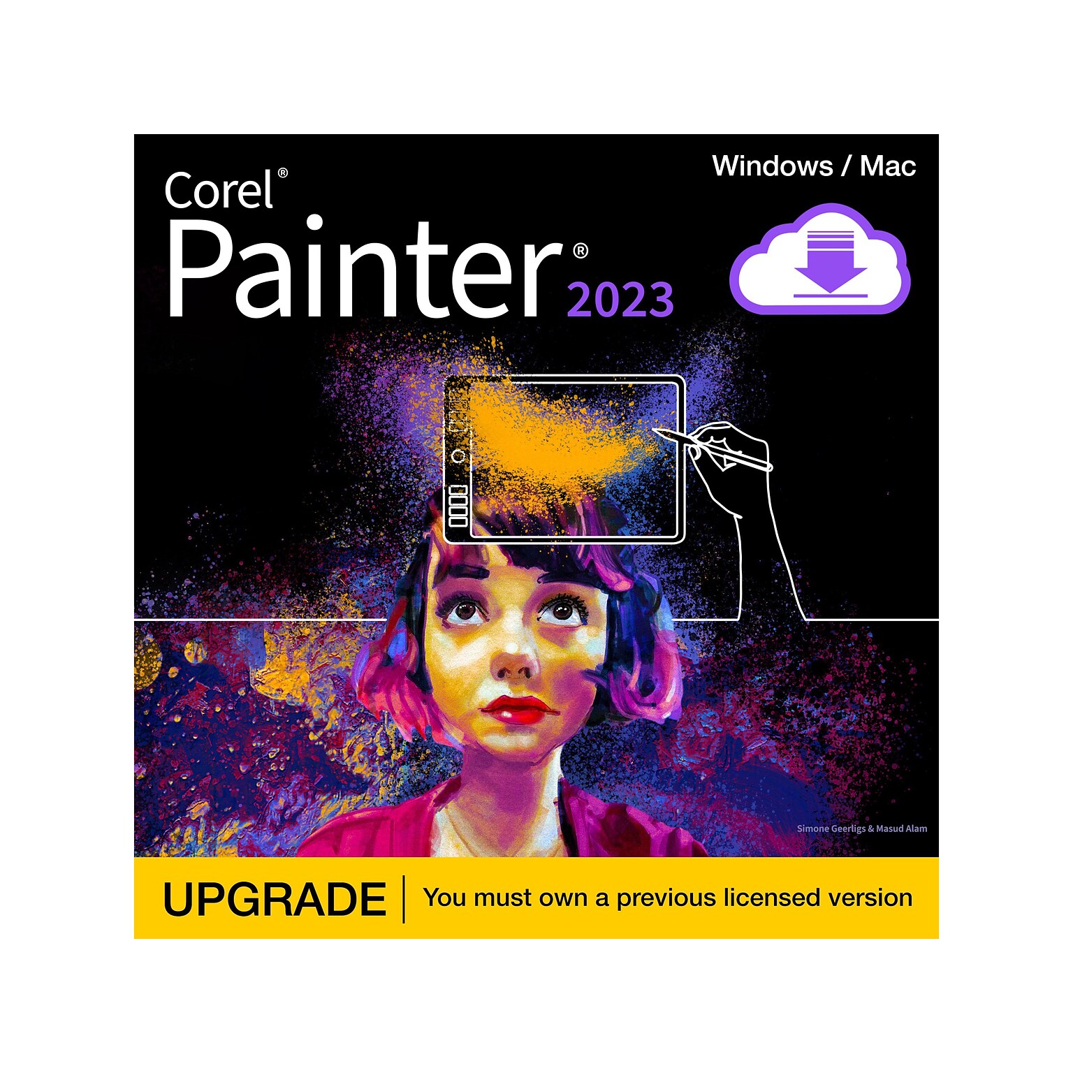 Corel Painter 2023 Graphic Design Upgrade for Windows/Mac, 1 User [Download]