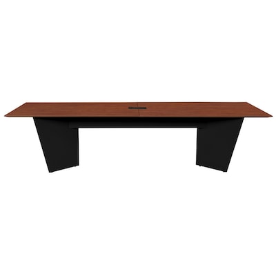 Regency Array 120"W x 48"D Conference Table with Grommet, Cherry/Black (ACT12048CHBK)