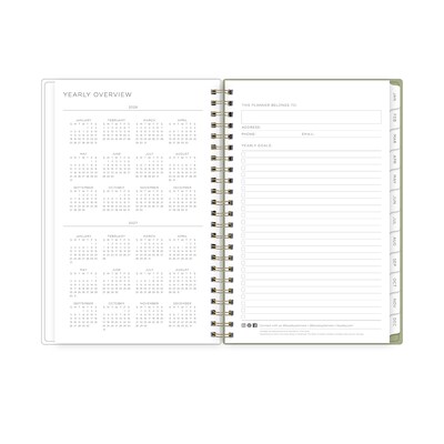 2026 Blue Sky Kelly Ventura Gardens 5" x 8" Calendar Year Weekly & Monthly Planner, Plastic Cover, Multicolored (153065)