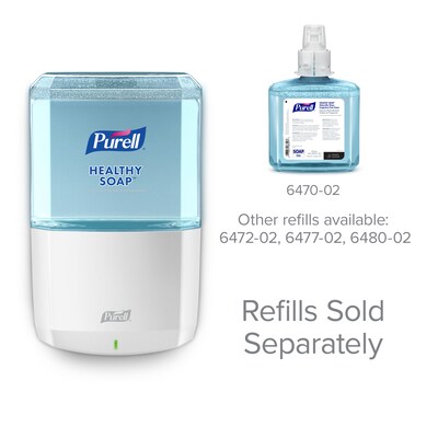 PURELL HEALTHY SOAP ES6 Automatic Wall Mounted Hand Soap Dispenser, White (6430-01)