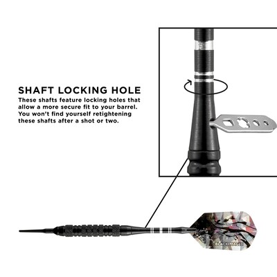 Viper Black Magic Soft Tip Darts 6 Knurled Rings, 18 Grams (20-0412-18)