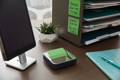 Post-it Pop-up Dispenser for 3" x 3" Notes, Black/Silver (STL-330-B)