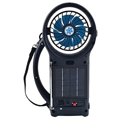 Supersonic Wireless Bluetooth Portable Solar-Powered Speaker, Black (SC-1073ERF)