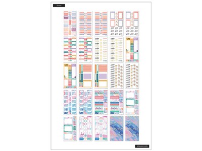 The Happy Planner All the Essentials Mega Value Pack Stickers, Assorted Colors, 2172/Pack (SP1H100-005)