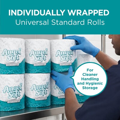 Angel Soft Professional Series Recycled Toilet Paper, 2-Ply, White, 450 Sheets/Roll, 40 Rolls/Case (16840)