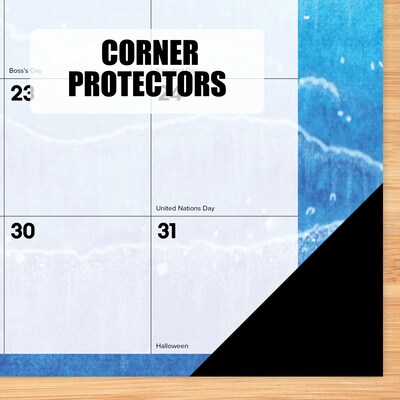 2026-2027 Willow Creek 17" x 12" Academic Monthly Desk Calendar, Beaches (64672)