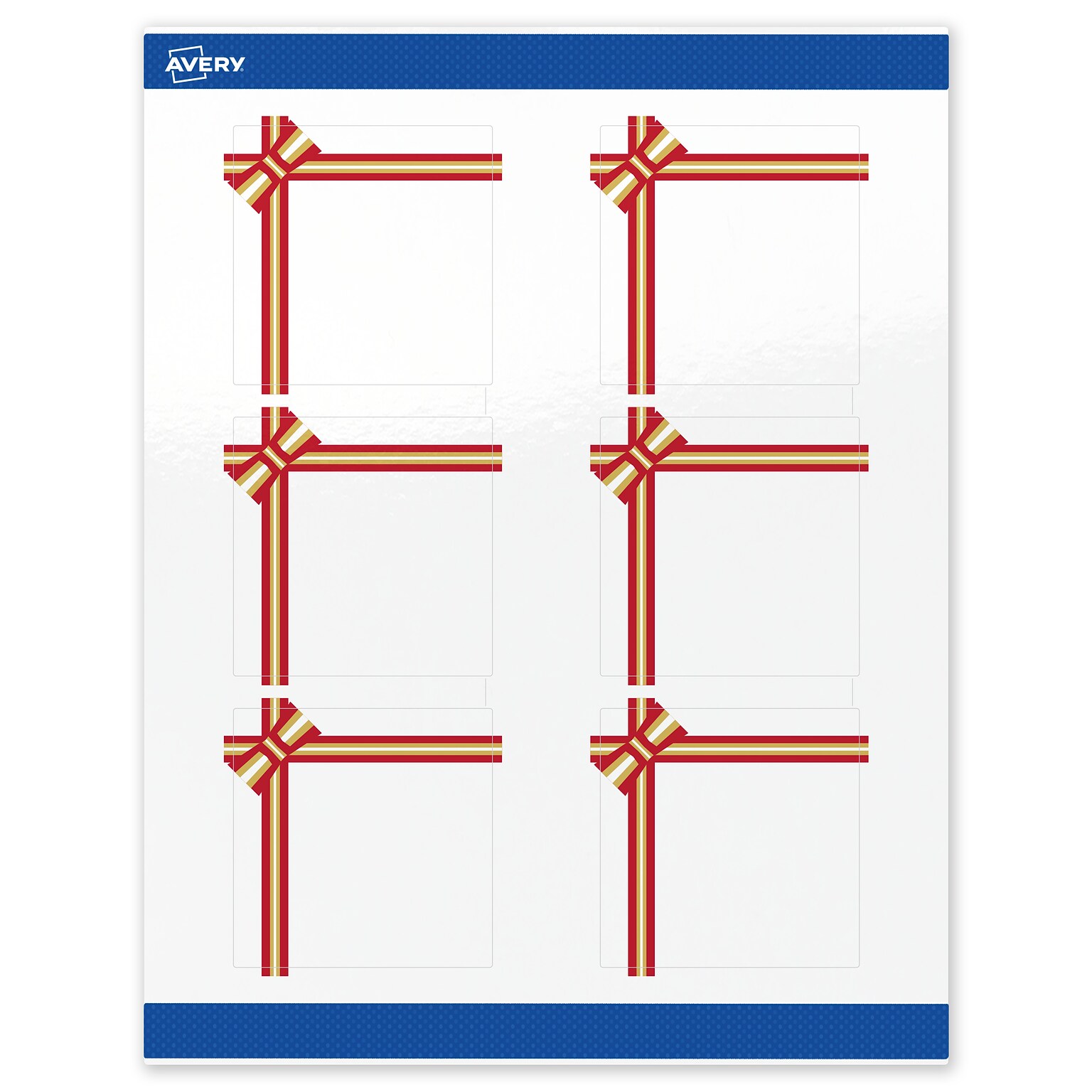 Avery Square Multipurpose Labels, 3 x 3, White, 60/Pack (19479370590)