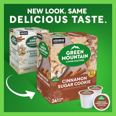 Green Mountain Cinnamon Sugar Cookie Coffee Keurig® K-Cup® Pods, Light Roast, 24/Box (5000369066)