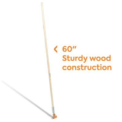 Coastwide Professional 60" Wood Dust Mop Handle, Natural