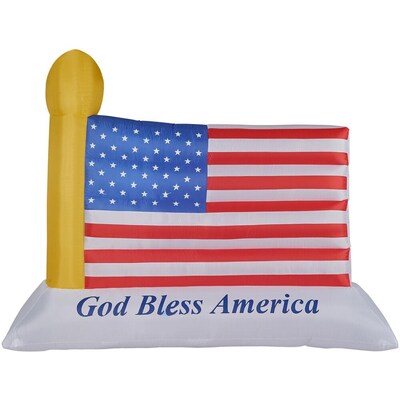 10-Ft. American Flag Inflatable w/Lights and Storage Bag