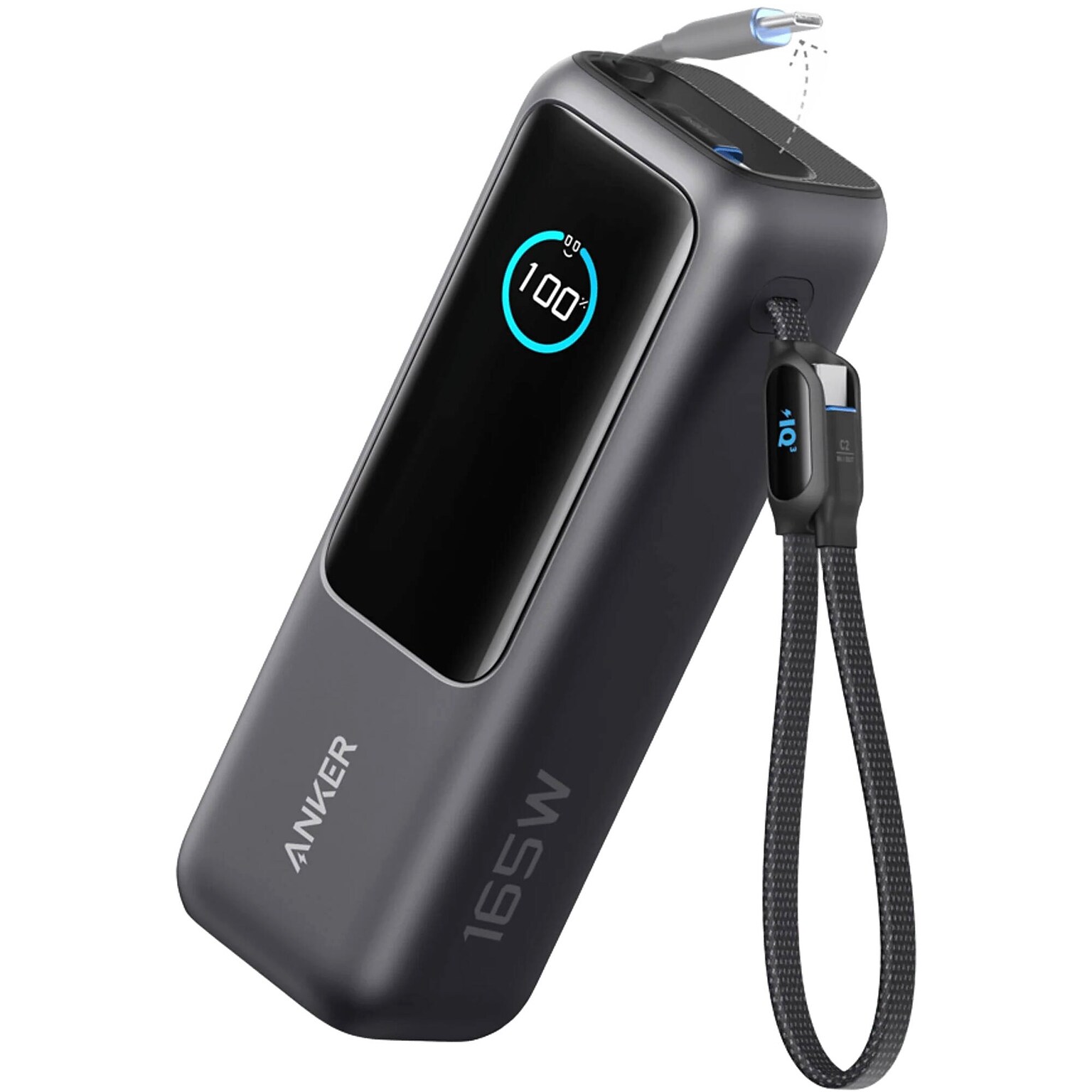 Anker USB-A/USB-C Power Bank, 165W, Space Black (A1695H11)