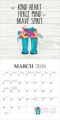 2026 BrownTrout Love the Journey 12" x 12" Monthly Wall Calendar (9781773728735)