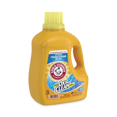 Arm & Hammer™ OxiClean Concentrated Liquid Laundry Detergent, Fresh, 118.1 oz Bottle, 4/Carton