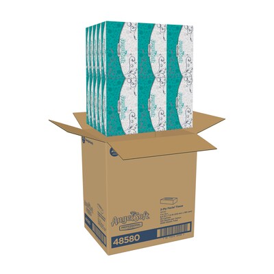Angel Soft Professional Series Standard Facial Tissue, 2-Ply, 100 Tissues/Box, 30 Boxes/Pack (48580)