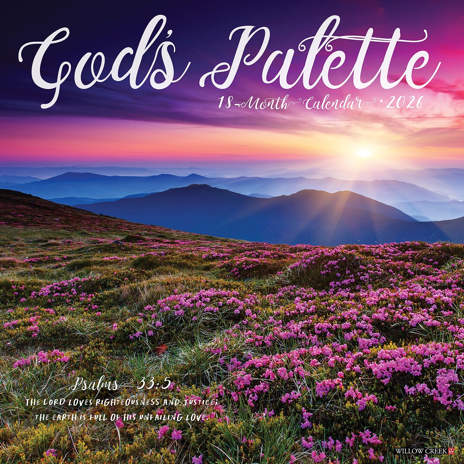 2026 Willow Creek Gods Palette 12 x 12 Monthly Wall Calendar (51283X)
