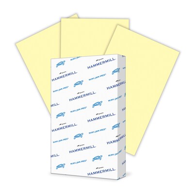 Hammermill Colors Multipurpose Paper, 20 lbs., 8.5 x 14, Canary, 500 Sheets/Ream (103358)