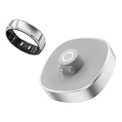 RingConn Gen 2 Air Ultra-Thin Smart Ring - Size Before You Buy - Size 12, Galaxy Silver (124031201)